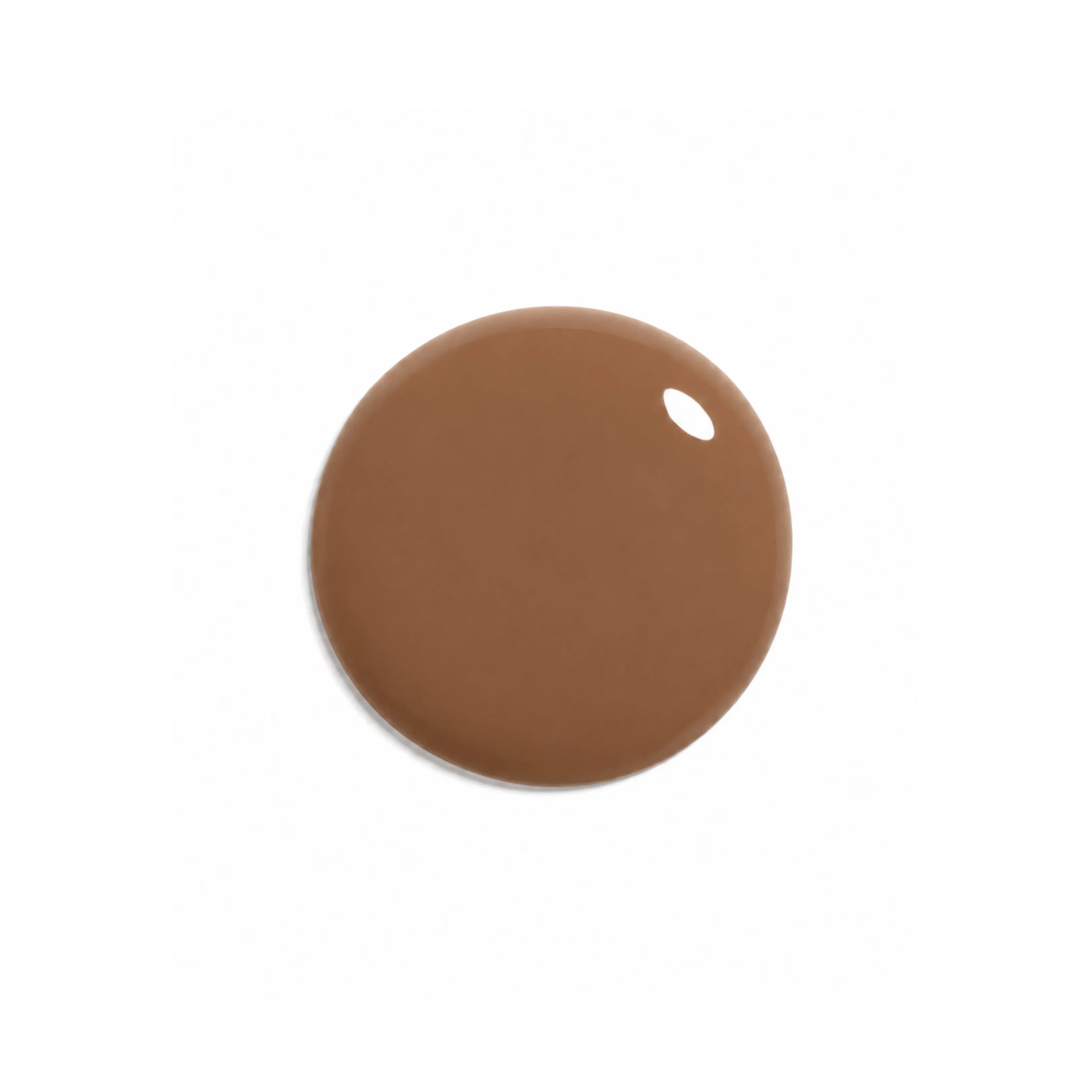 Close-up swatch of Annadea PTO Glow Bronzing Serum showing its warm, rich brown tone and silky serum texture that blends seamlessly for a natural sun-kissed finish